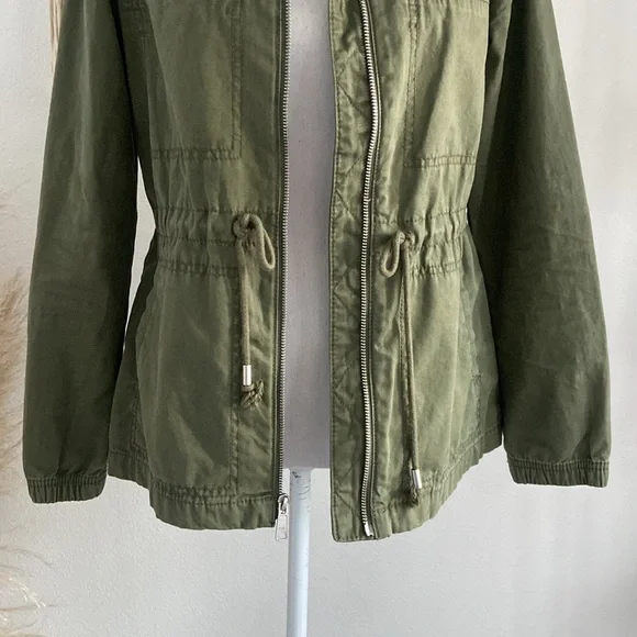 Old Navy army green jacket military utility lightweight coat trendy spring small - Picture 4 of 16